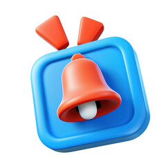 Poster - News alerts 3d cartoon style illustration