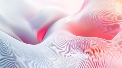 Leinwandbilder - Abstract Digital Waveform Patterns in Gradient Colors with Soft Curves and Copy Space for Text Overlay