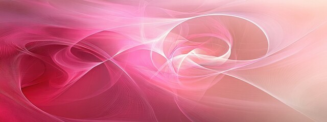 Fototapete - Soft Dreamy Pink Abstract Background with Flowing Textures and Ample Space for Custom Text or Creative Use