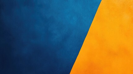 Fototapete - Vibrant Orange and Blue Abstract Background with Blank Space for Text or Graphics