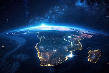 Wall Mural - the earth from space earth astronomy shoreline.