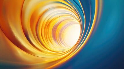 Fototapete - Colorful abstract tube design featuring vibrant swirls and a bright light source creating a captivating backdrop for text placement