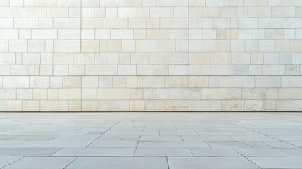 Fototapete - Modern Architectural Facade with Clean Lines and Textured Wall Featuring Empty Copy Space for Promotional Content or Text Overlay