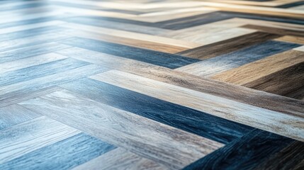 Poster - Vinyl Flooring Pattern Texture with Empty Space for Text Ideal for Home Renovation Ads or Interior Design Projects