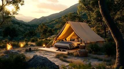 luxurious charming modern romantic stylish camping tents