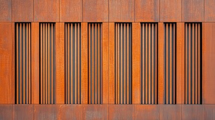 Poster - Modern Architectural Facade with Vertical Lines and Textured Surface for Design and Marketing Applications