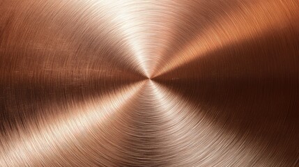 Poster - Close Up of a Polished Copper Surface with Radiant Texture and Empty Space for Text or Graphics