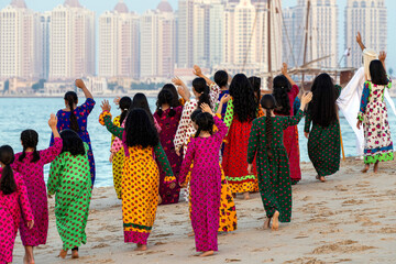 Wall Mural - Katara 14th Traditional Dhow Festival Doha Qatar 