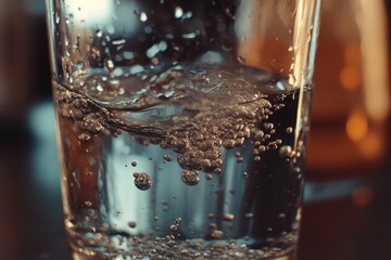 Wall Mural - Glass of Water on Table