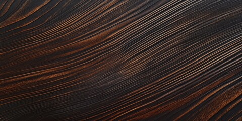 Aufkleber - Elegant dark brown wood texture background showcasing rich grain patterns with ample empty space for text or design elements.