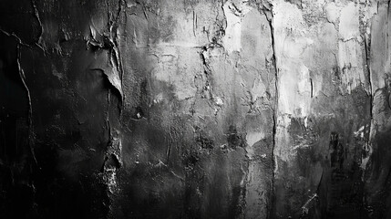Poster - Dramatic Black and White Textured Wall Background Abstract Dark Gray Monochrome Grunge Rough Surface