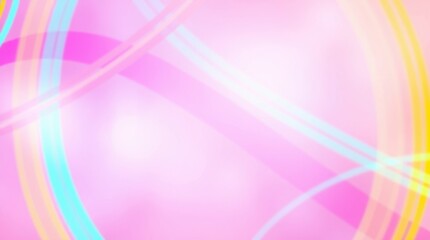 Aufkleber - Colorful swirls of light dance across a soft pink background in an enchanting display of vibrant energy and creativity