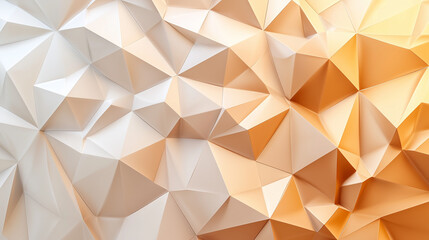 Abstract shaped geometric objects with a gradient in light orange tones