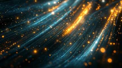 Poster - an abstract background featuring a financial graph with diagonal lines and glowing data points, emph