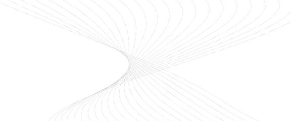 Fototapete - vector abstract gray lines on white background with wave lines