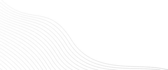 Fototapete - vector abstract gray lines on white background with wave lines