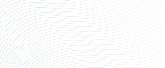 Fototapete - vector abstract gray lines on white background with wave lines