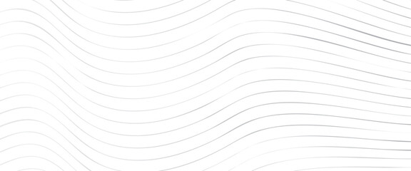 Fototapete - vector gray wave curve lines with gray wave stripes