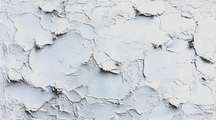 Wall Mural - White wall with peeling paint revealing the texture underneath in a weathered and aged appearance showcasing the effects of time and neglect