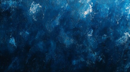 Fototapete - A deep blue abstract background with subtle gradient and texture, with light highlights adding a mysterious, cosmic effect