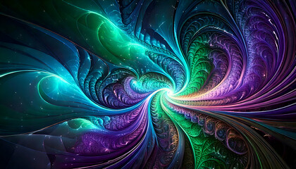 Poster - abstract fractal background