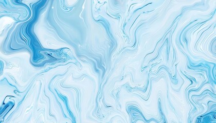 Poster - soft blue marble texture with fluid abstract swirls, ideal for backgrounds, artistic digital designs, and minimalist branding elements

