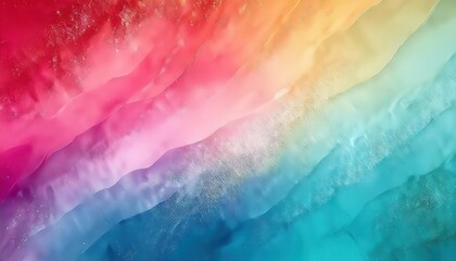 Poster - soft abstract gradient with vibrant pastel waves, flowing texture for design, creative background, or digital art projects

