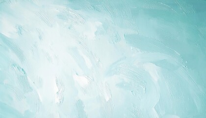 Fototapete - soft abstract texture with light turquoise brushstrokes on textured surface, ideal for background, web design, or minimalist art

