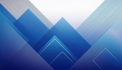 Poster - abstract blue geometric background with diagonal lines and overlapping transparent rectangles, suitable for modern business design, digital presentation