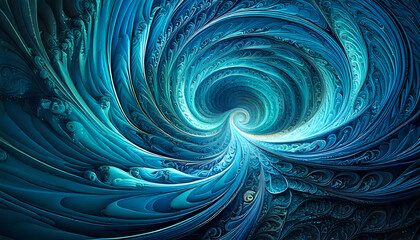 Poster - abstract fractal background