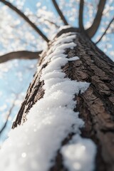 Wall Mural - Tree with snow