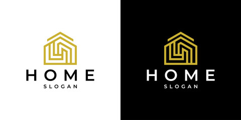 Leinwandbilder - creative house logo design vector. house icon vector template
