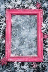 Wall Mural - Snowy Ground Frame