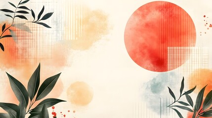 Poster - serene gradient backdrop with soothing light patterns and neutral tones calm minimalist and modern a