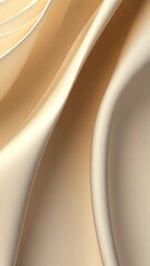 Aufkleber - Beige abstract waves flowing gracefully, creating smooth lines and elegant curves that form a captivating design with modern appeal background