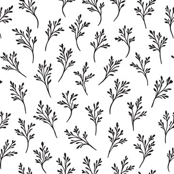 Floral flower pattern abstract background, black and white for your backdrop, fabric, wrapping and wallpaper