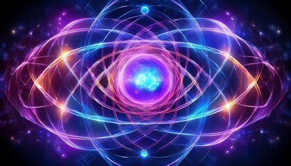 Wall Mural - abstract background with stars