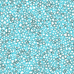 Poster - triangles vector pattern with tiny triangles in a mono-tone style. features rounded triangular cells
