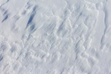 Wall Mural - The snow is white and the ground is covered in it