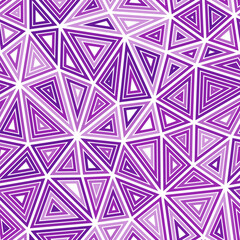 Poster - minimal geometric background with large triangles and multiple repeated inner triangles in a monoton