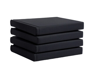 Wall Mural - Isolated Stack of Black Books