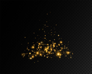 Poster - Shiny Golden Particles Golden dust.