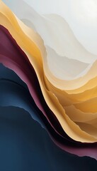 Poster - Abstract Swirling Layers Of Color And Texture