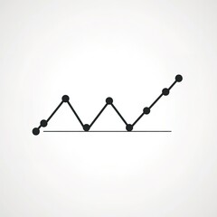 Poster - Simple line graph showing upward trend
