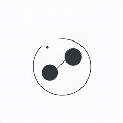 Poster - Abstract minimalist design with circles and lines