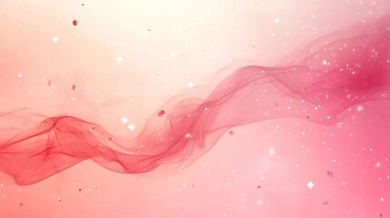 Aufkleber - flowing pink textures blend seamlessly, enhanced by shimmering particles for a vibrant artistic effe