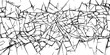 © Kaz - abstract shattered glass texture with sharp fragments overlay black vector pattern
