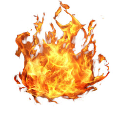 Poster - Realistic fire flame effect with transparent background for creative design projects, Realistic fire flame effect transparent background Fire flame