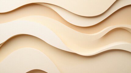 Poster - abstract beige wave background texture design