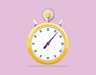 Stopwatch Timer symbol, or Quick time or deadline icon and countdown Timer vector, Express service symbol.